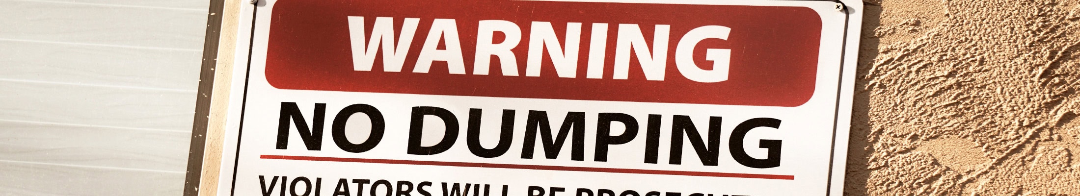 Warning - No Dumping