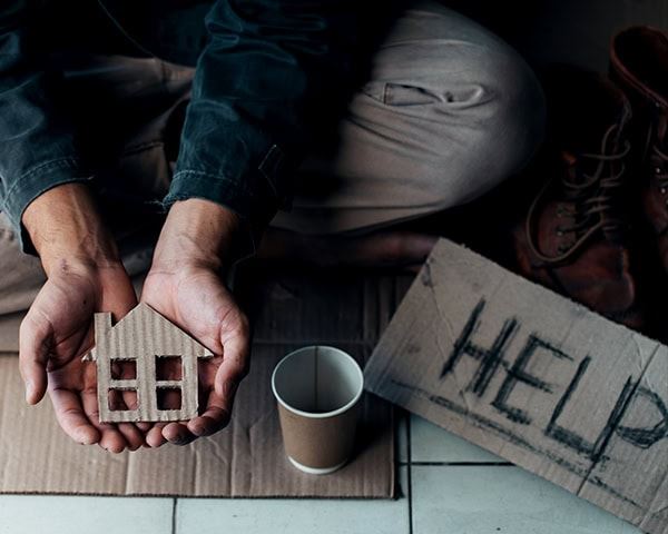 hunger and homeless